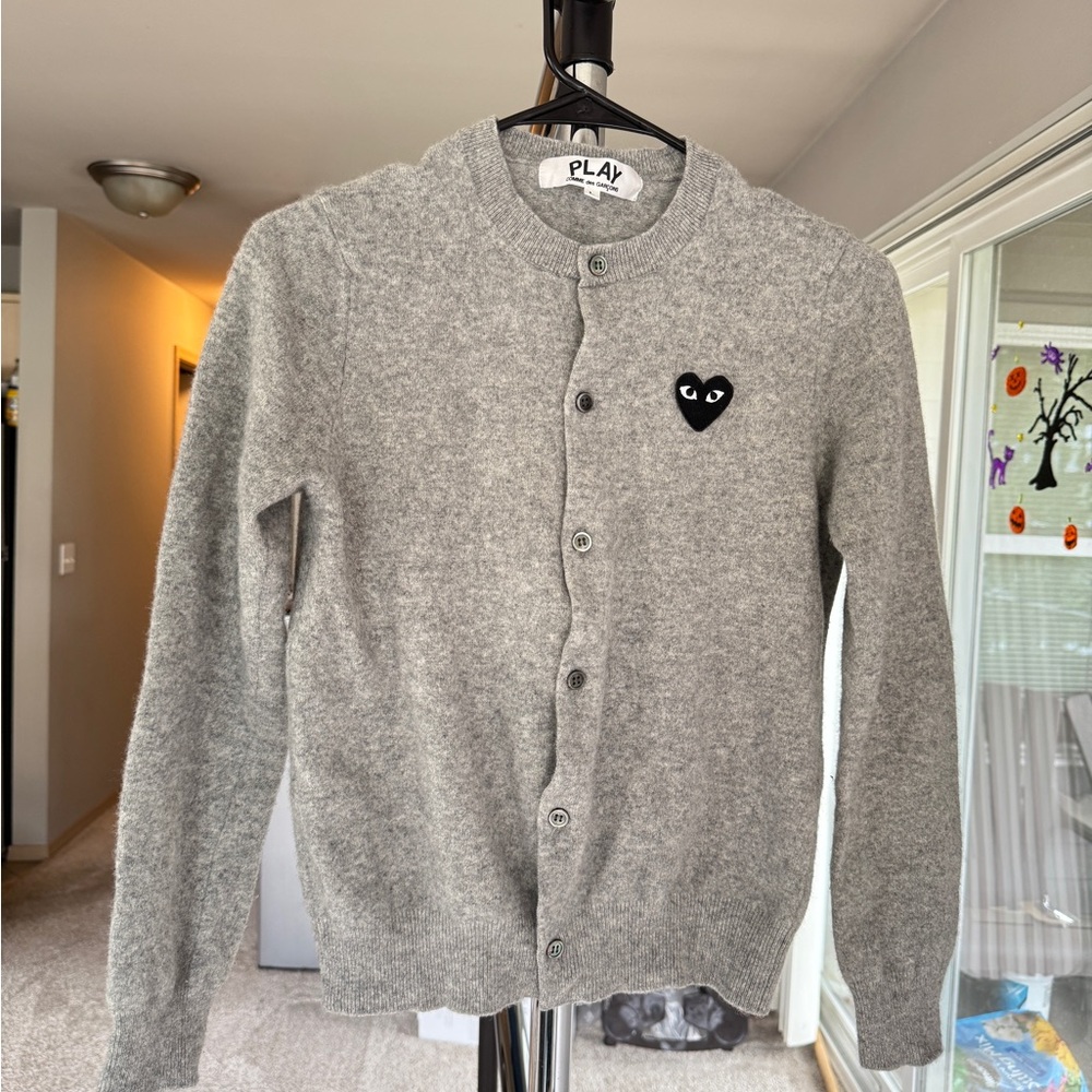 Comme des Garcons Gray Cardigan Sweater